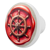 Nautische Wax Stamp Afbeelding Strand Lade Knoppen (Rechts)