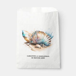 Nautische zee schelpen 3D strand zand zee Bedankzakje