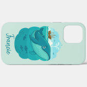 Nautische Zee Walvis Case-Mate iPhone Case (Achterkant (horizontaal))