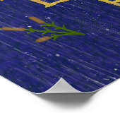 Nautische zeebaars meer | Aangepaste naam Poster (Hoek)