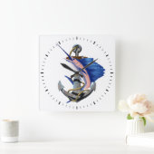 Nautische zeeduivel Gevist Vierkante Klok (Huis)