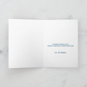 Nautische Zeeen en kerstbomen Feestdagen Kaart (Binnen)