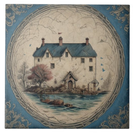 Nautische Zeegezichten Olieverfschilderij No14 Tegeltje