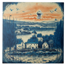 Nautische Zeegezichten Olieverfschilderij No1 Tegeltje