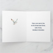 Nautische Zeeman Schattige Beer 1e Verjaardag Boy Kaart (Binnen)