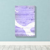 Nautische zeemeermin staart hout achtergrond canva canvas afdruk (Insitu (Houten vloer))