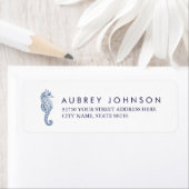 Nautische zeepaardjes Adresetiketten Etiket (Insitu)