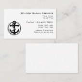 Nautische zeescheepvaart visitekaartje (Voorkant / Achterkant)