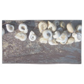 Nautische zeeschelpen kussensloop (Voorkant-Links)