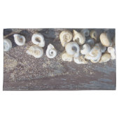 Nautische zeeschelpen kussensloop (Voorkant-Rechts)