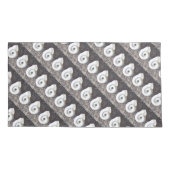 Nautische zeeschelpen kussensloop (Achterkant-Links)