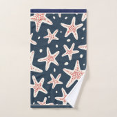 Nautische Zeester Bad Handdoek Set (Handdoek)