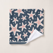 Nautische Zeester Bad Handdoek Set (Wasdoekje)