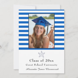 Nautische Zeester Moderne Marine Witte streep Anno Aankondiging