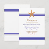 Nautische Zeester - Ontvangst Uitnodiging (Voorkant / Achterkant)