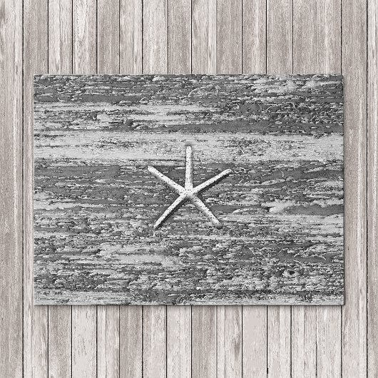 Nautische zeesterren Verweerde drijfhout Waterverf Deurmat