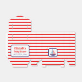 Nautische zeilboot Baby shower Dank u Bedankdoosjes (Uitgevouwen)