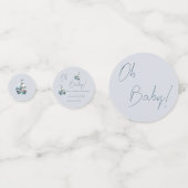 Nautische zeilboot Baby shower tafel Confetti (Voorkanten)