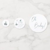 Nautische zeilboot Baby shower tafel Confetti (Achterkanten)