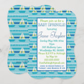 nautische zeilboot Baby-strooi Kaart (Voorkant / Achterkant)