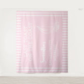 Nautische zeilboot Bachelorette Party Laatste Toas Wandkleed (Voorkant)