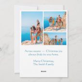 Nautische zeilboot Christmas Kaart (Achterkant)