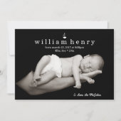 Nautische Zeilboot en Anker Geboorteaankondiging Aankondiging (Voorkant)