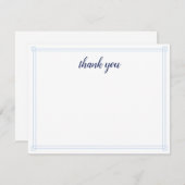 Nautische zeilboot Flat Dank u kaarten (Voorkant / Achterkant)