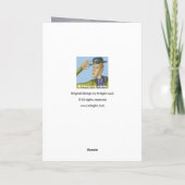 Nautische zeilboot Happy Birthday Kaart (Achterkant)