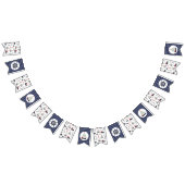 Nautische zeilboot Schip Wiel Baby Jongen Douche P Vlaggetjes (Alle)