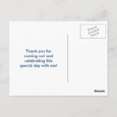 Nautische zeilboot strand Ocean Whale Dank u Briefkaart (Achterkant)