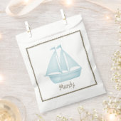 Nautische zeilboot upsherin bedankzakje (Geknipt)