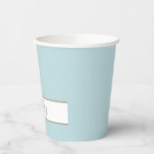 Nautische zeilboot upsherin papieren bekers (Links)