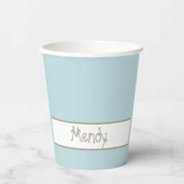 Nautische zeilboot upsherin papieren bekers