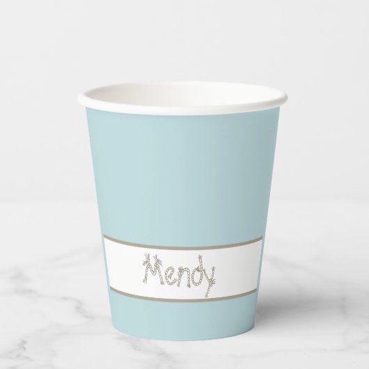 Nautische zeilboot upsherin papieren bekers (Voorkant)