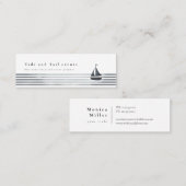 nautische zeilboot visitekaartje (Voorkant / Achterkant)