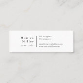 nautische zeilboot visitekaartje (Achterkant)