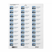 Nautische Zeilboot Zee Oceaan Adres Etiket (Full Sheet)