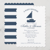 nautische zeilbootdouche kaart (Voorkant / Achterkant)