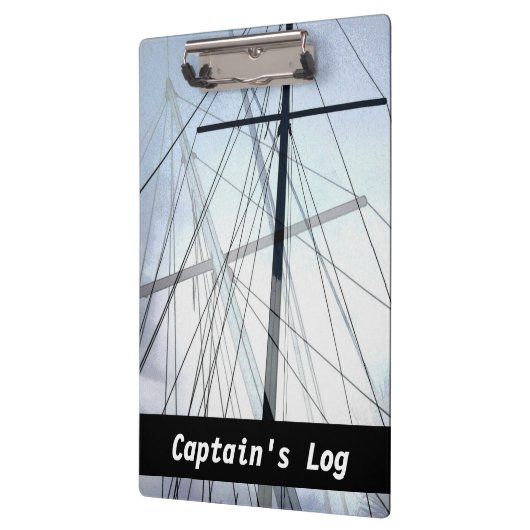 Nautische zeilbootmasten Kapitein Log Klembord (Links)