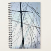 Nautische zeilbootmasten Kapiteinslogboek Planner (Voorkant)