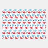 Nautische zeilboten, Ankers en walvissen Patroon Inpakpapier Vel (Voorkant 2)