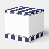 Nautische Zeilboten Baby shower Favor Box Bedankdoosjes (Achterkant)