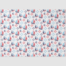 Nautische zeilboten en ringboeien Patroon