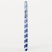 Nautische Zeiler Navy Blauwe Golf Streep Case-Mate iPhone Case (Achterkant/rechts)
