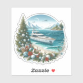 Nautische Zeiljacht Sticker (Vel)