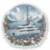 Nautische Zeiljacht Sticker (Voorkant)