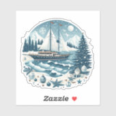 Nautische Zeiljacht Sticker (Vel)