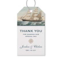 Nautische zeilklipper schip | Classic Bedankt