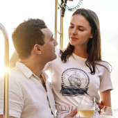 Nautische Zomer Gepersonaliseerde Bootnaam T-shirt